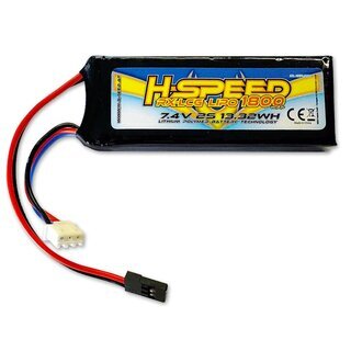 LiPo 1800mAh 7.4V 13,32Wh RX Akku