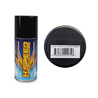 Lexan Spray metallic schwarz / black 150ml