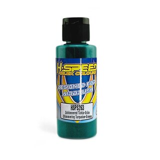 Lexan Airbrush Farbe 60 ml Schimmernd T�rkis-Gr�n/TurqGreen