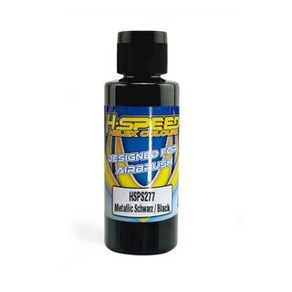 Lexan Airbrush Farbe 60 ml Metallic Schwarz / Black