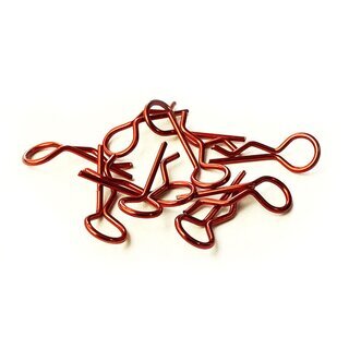 Karosseriesplinte 1/10 metallic rot (10)