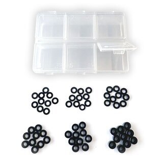 Alu Unterlegscheiben Set schwarz (60)