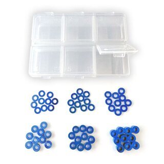 Alu Unterlegscheiben Set blau (60)