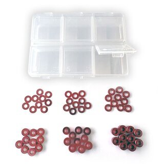 Alu Unterlegscheiben Set rot (60)