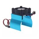 Alu Khlkrper blau mit temp. gesteuertem Ventilator 30mm