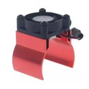 Alu Khlkrper rot mit temp. gesteuertem Ventilator 30mm