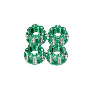 Alu M4 Radmutter gezahnt grn