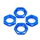 Alu 17mm Radmutter gezahnt blau