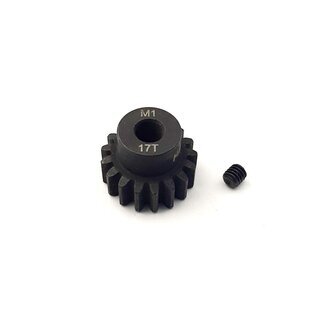 Stahlritzel 17 Z�hne, Modul 1, Bohrung 5mm Welle