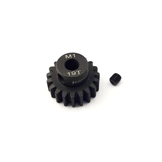 Stahlritzel 19 Z�hne, Modul 1, Bohrung 5mm Welle
