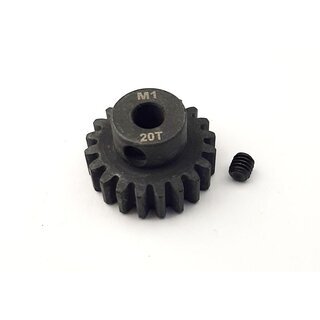 Stahlritzel 20 Z�hne, Modul 1, Bohrung 5mm Welle