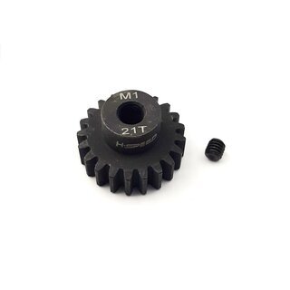 Stahlritzel 21 Z�hne, Modul 1, Bohrung 5mm Welle