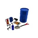 Set lfass gro, Gasflasche, Feuerlscher, Schaufel, Kani