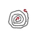 Abschleppkette schwarz mit roten Haken