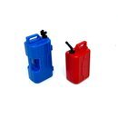 Kunststoff lkanister rot/blau