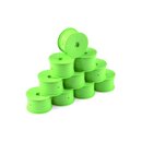 HUDY 1/10 OFF-ROAD WHEEL - 2WD/4WD - REAR - GREEN (10)