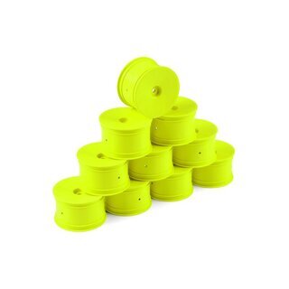 HUDY 1/10 OFF-ROAD WHEEL - 2WD/4WD - REAR - YELLOW (10)