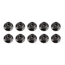 Team Associated M5 Locknuts, flanged, black