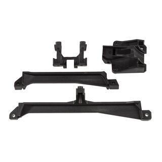 Team Associated SR7 Upper Chassis Brace Set, front and rear