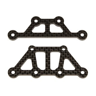 Team Associated Apex2 FT Top Plates, carbon fiber