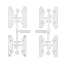 Team Associated 6x6 Arm Mounts, +3mm, Natural