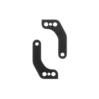 Team Associated RC10TC8 FT Steering Block Arm Set, Front, +1mm