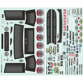 Element RC Enduro SE, Utron Body Decal Sheet