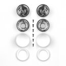 Team Associated RC10 Jay Halsey Rear Chrome Wheels