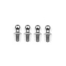 Team Associated RC10 Ballstuds 3.9mm, Silver