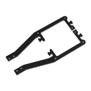 Team Associated SR10M Side Braces, carbon fiber