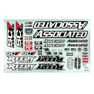 Team Associated RC10SC7 Decal Sheet