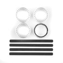 Team Associated DC10 FT Adjustable Wheel Rims, white
