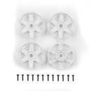 Team Associated DC10 FT Adjustable Wheel Face Plates, white