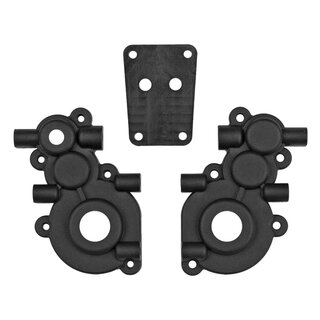 Team Associated RC10GT Transmission Case and Brace, Black