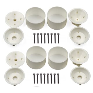 Team Associated RC10GT Front And Rear 3-Piece Wheels, Wide