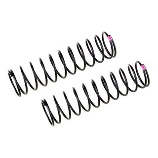 Team Associated Rear Springs V2, pink, 3.7 lb/in, L86, 12.00T, 1.6D