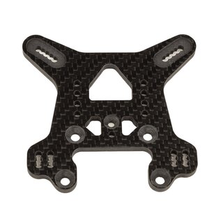 Team Associated RC8B4 FT Rear Shock Tower, carbon fiber