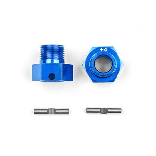 Team Associated RC8T4 FT WHEEL HEXES, +4mm