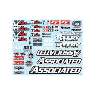 Team Associated RC8B4.1/RC8B4.1e Decal Sheet