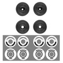 Team Associated RC10F6 Classic Wheel Set, Black