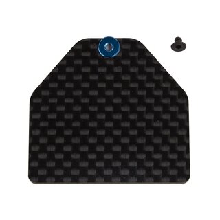 Team Associated RC10B7 FT Carbon Fiber Servo Weight Plate, 4g