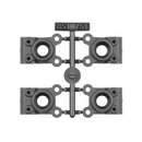 Team Associated RC10B7 FT Carbon Rear Hub Set, -4mm Offset