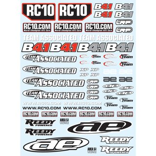 Team Associated B4.1 Decal Sheet