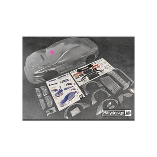 Bittydesign KANJO-S 1/7 clear body for ARRMA Felony, Pre-Cut, 1.5mm