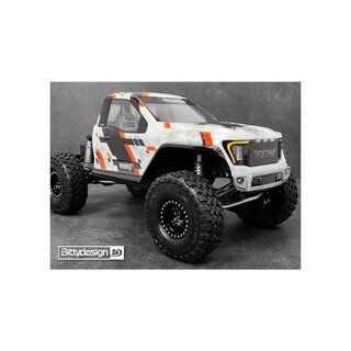 Bittydesign ROCK1 1/10 clear body for all 313mm wheelbase Rock Crawler models, Pre-Cut, 1mm, only cab
