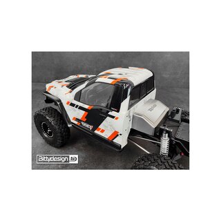 Bittydesign ROCK1 1/10 clear body for all 313mm wheelbase Rock Crawler models, Pre-Cut, 1mm, only cab