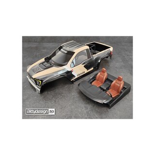 Bittydesign ROCK1 1/10 clear body for Vanquish VS4-10 Phoenix Rock Crawler, Pre-Cut, 1mm, full set (include the cab, the rear side panels, the interior cockpit)