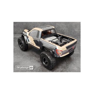 Bittydesign ROCK1 1/10 clear body for Vanquish VS4-10 Phoenix Rock Crawler, Pre-Cut, 1mm, full set (include the cab, the rear side panels, the interior cockpit)