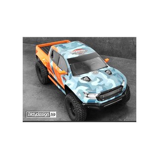 Bittydesign RR-Ultra 1/10 Rock Crawler Body (Clear | Pre-Cut | 1mm |  313mm)