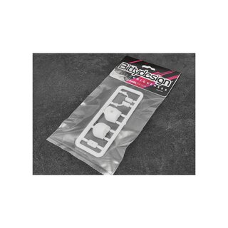 Bittydesign Universal Helmet for 1/10 Formula cars including mirrors (white)